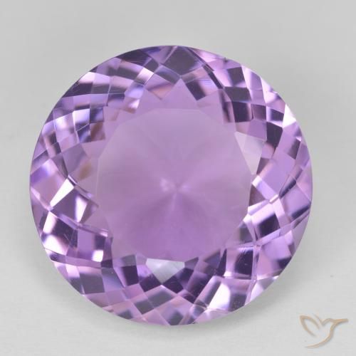 22.72ct Natural Medium Light Purplish-Violet Ametista, Redondo, VVS