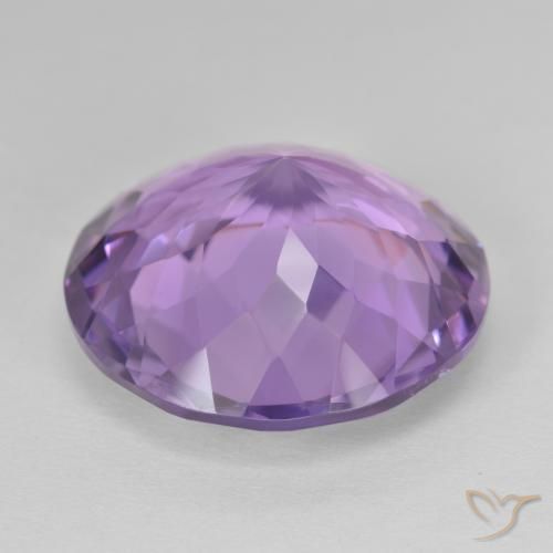 Ametista Medium Light Purplish-Violet Natural 22.72ct, Redondo, VVS