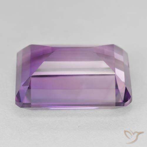 Ametista Violeta médio Natural 24.96ct, Corte Octógono / Esmeralda, VVS-VS