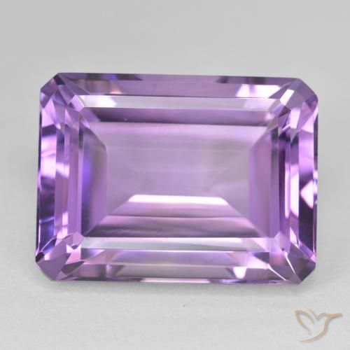 24.08ct Natural Violeta Intenso Ametista, Corte Esmeralda, VVS-VS