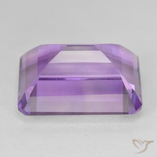 Ametista Violeta Intenso Natural 24.08ct, Corte Octógono / Esmeralda, VVS-VS