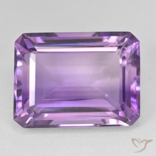 23.68ct Natural Violeta Púrpura Ametista, Corte Esmeralda, VVS