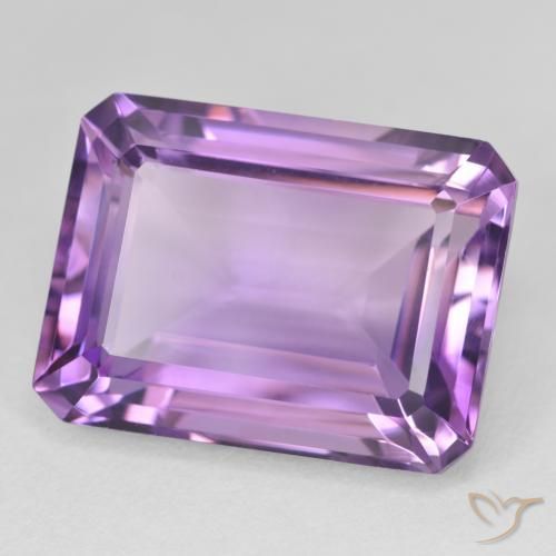 Ametista Violeta Púrpura Natural 23.68ct, Corte Octógono / Esmeralda, VVS