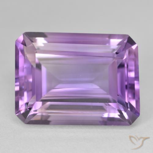 Ametista Violeta Púrpura Médio Natural 23.51ct, Corte Octógono / Esmeralda, VVS-VS