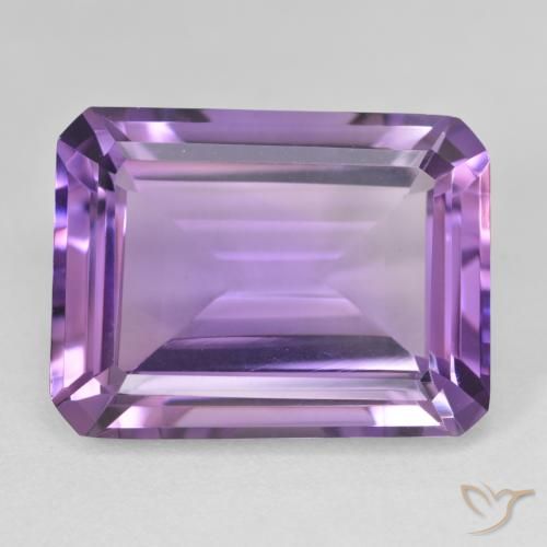 21.16ct Natural Violeta rosado Ametista, Corte Esmeralda, VVS