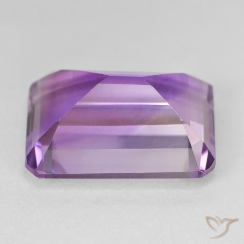 Ametista Violeta rosado Natural 21.16ct, Corte Octógono / Esmeralda, VVS