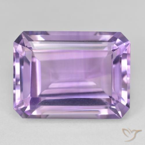 23.50ct Natural Violeta rosado Ametista, Corte Esmeralda, VVS