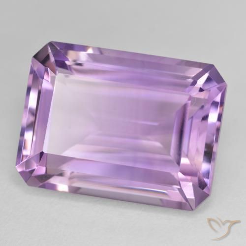 Ametista Violeta rosado Natural 23.50ct, Corte Octógono / Esmeralda, VVS