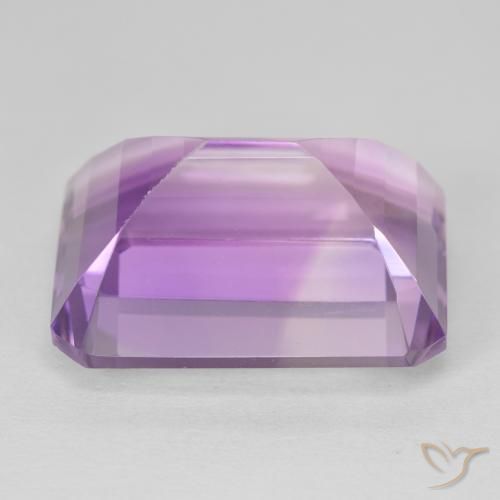 Ametista Medium Light Purplish-Violet Natural 24.01ct, Corte Octógono / Esmeralda, VVS