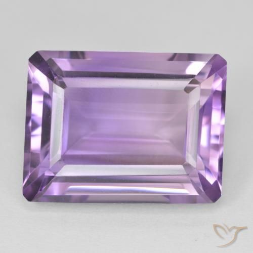 22.54ct Natural Medium Light Purplish-Violet Ametista, Corte Esmeralda, VVS