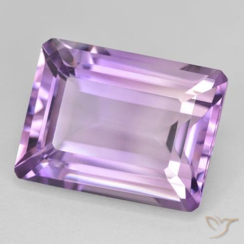 Ametista Medium Light Purplish-Violet Natural 22.54ct, Corte Octógono / Esmeralda, VVS