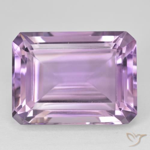 24.54ct Natural Violeta rosa médio Ametista, Corte Esmeralda, VVS