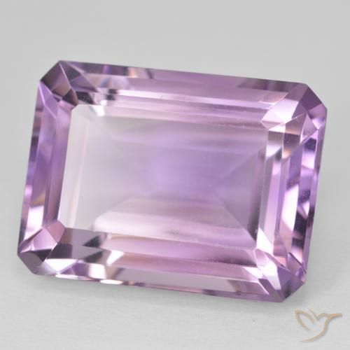 Ametista Violeta rosa médio Natural 24.54ct, Corte Octógono / Esmeralda, VVS