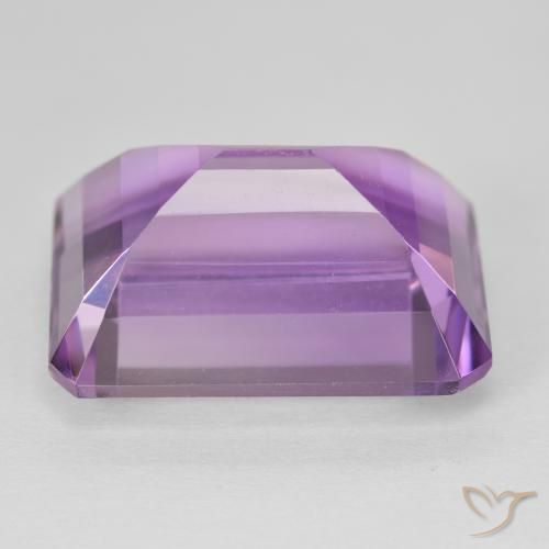 Ametista Violeta rosa médio Natural 24.54ct, Corte Octógono / Esmeralda, VVS