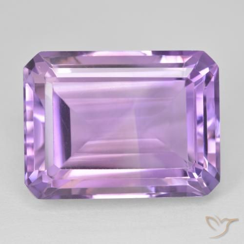 24.90ct Natural Violeta rosado Ametista, Corte Esmeralda, VVS