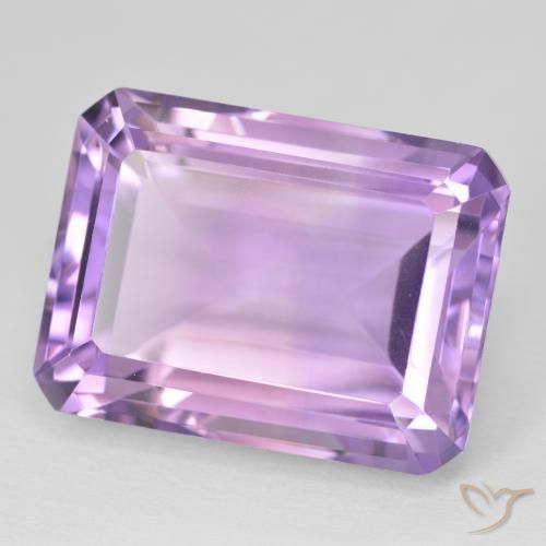 Ametista Violeta rosado Natural 24.90ct, Corte Octógono / Esmeralda, VVS