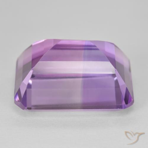 Ametista Violeta rosado Natural 24.90ct, Corte Octógono / Esmeralda, VVS