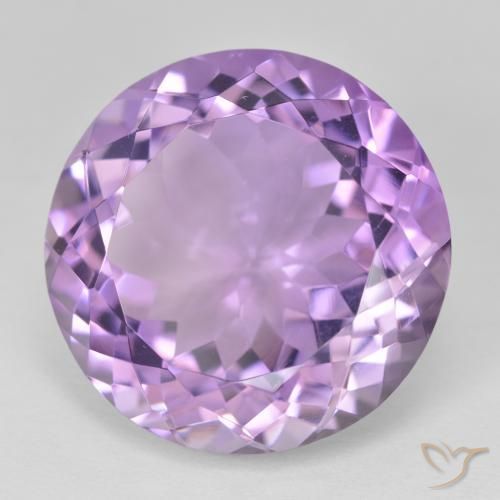 Ametista Violeta rosado Natural 25.75ct, Redondo, VVS