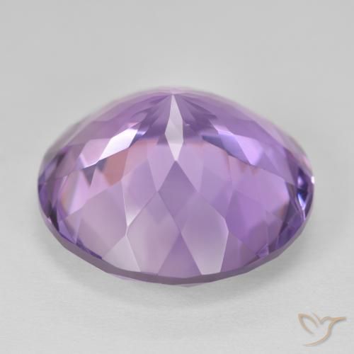 Ametista Violeta rosado Natural 25.75ct, Redondo, VVS