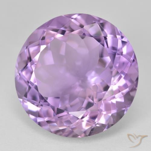 Ametista Violeta rosado Natural 26.75ct, Redondo, VVS