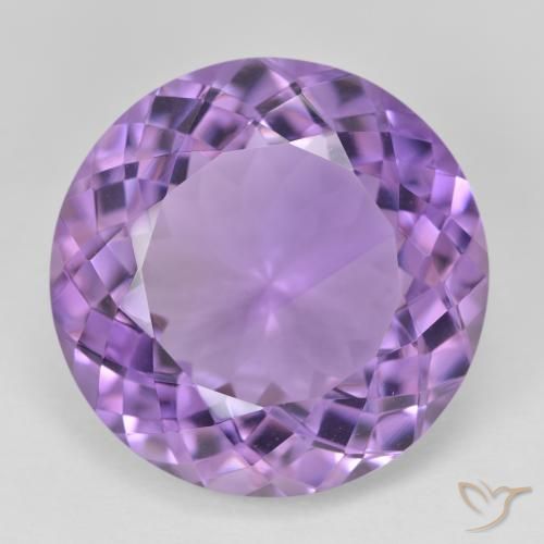 24.86ct Natural Violeta rosado Ametista, Redondo, VVS