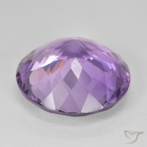 Ametista Violeta rosado Natural 24.86ct, Redondo, VVS