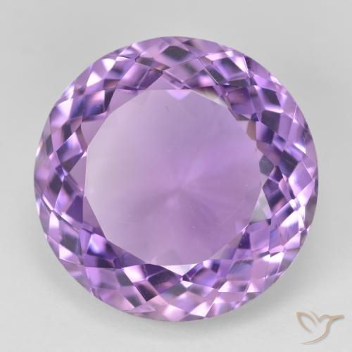 Ametista Violeta médio Natural 26.15ct, Redondo, VVS