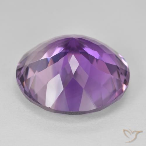 Ametista Violeta médio Natural 24.55ct, Redondo, VVS
