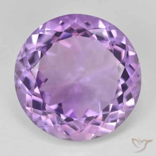 26.00ct Natural Violeta rosado Ametista, Redondo, VVS