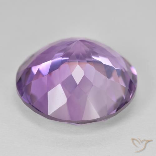 Ametista Violeta rosado Natural 26.00ct, Redondo, VVS