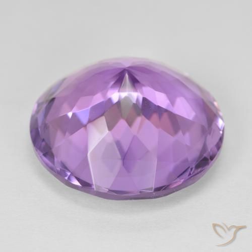 Ametista Violeta rosado Natural 23.77ct, Redondo, VVS