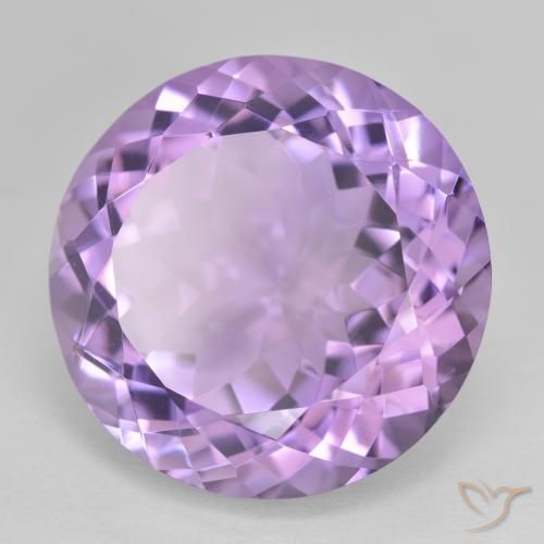 Ametista Violeta rosado Natural 26.02ct, Redondo, VVS