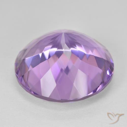 Ametista Violeta rosado Natural 26.02ct, Redondo, VVS