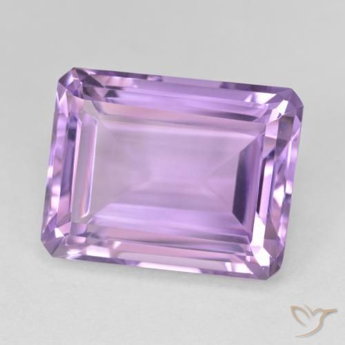 Ametista Berinjela Violeta Natural 19.16ct, Corte Octógono / Esmeralda, VVS-VS