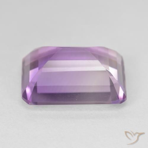 Ametista Violeta médio Natural 16.89ct, Corte Octógono / Esmeralda, VVS-VS