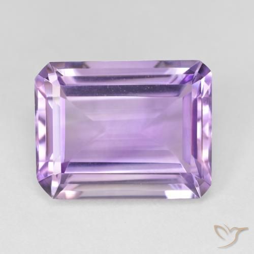 16.51ct Natural íris violeta Ametista, Corte Esmeralda, Translúcido