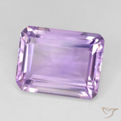 Ametista íris violeta Natural 16.51ct, Corte Octógono / Esmeralda, Translúcido