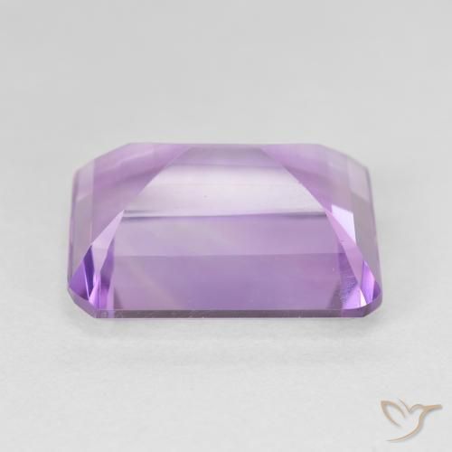 Ametista íris violeta Natural 16.51ct, Corte Octógono / Esmeralda, Translúcido