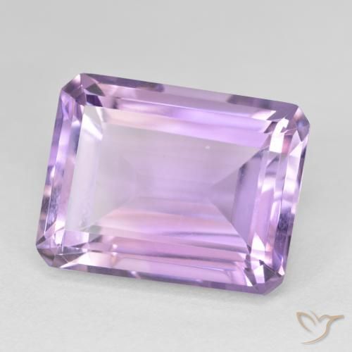 Ametista Violeta médio Natural 19.33ct, Corte Octógono / Esmeralda, VVS-VS