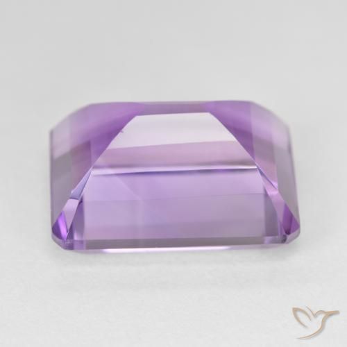 Ametista Violeta rosa médio Natural 19.33ct, Corte Octógono / Esmeralda, VVS-VS