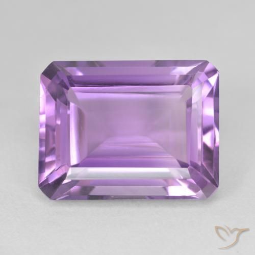 17.67ct Natural Violeta rosado Ametista, Corte Esmeralda, VVS-VS