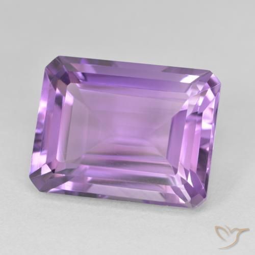 Ametista Violeta rosado Natural 17.67ct, Corte Octógono / Esmeralda, VVS-VS
