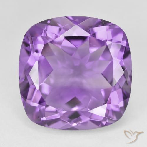23.74ct Natural Violeta Vívido Ametista, Almofada, VVS