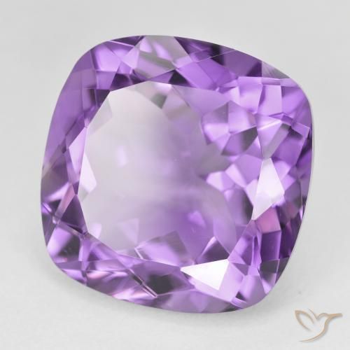 Ametista Violeta Vívido Natural 23.74ct, Almofada, VVS