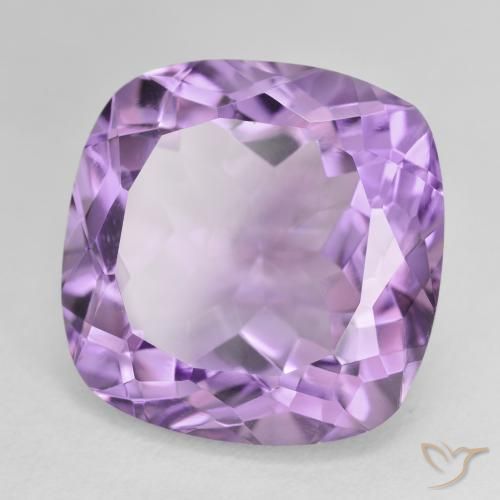 Ametista Violeta médio Natural 22.37ct, Almofada, VVS