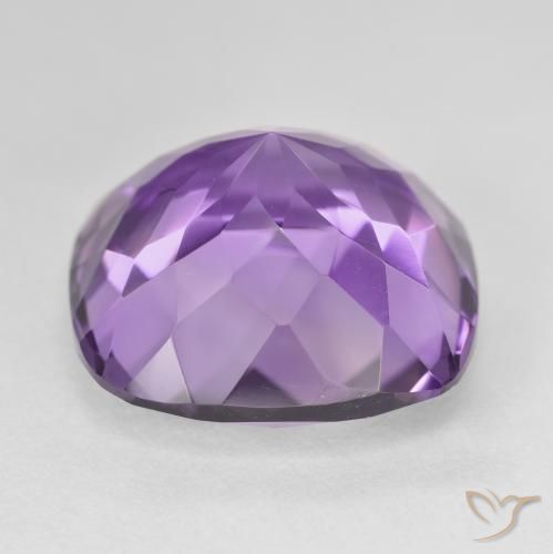 Ametista Violeta médio Natural 22.37ct, Almofada, VVS