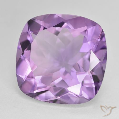 Ametista Violeta médio Natural 19.07ct, Almofada, VVS