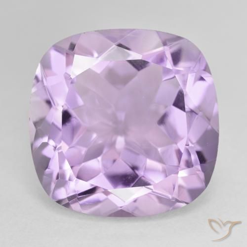 20.37ct Natural Violeta rosado claro Ametista, Almofada, VVS