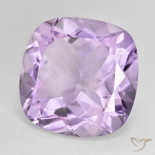 Ametista Violeta rosado claro Natural 20.37ct, Almofada, VVS