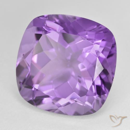 Ametista Profundo Iris Violeta Natural 22.37ct, Almofada, VVS-VS